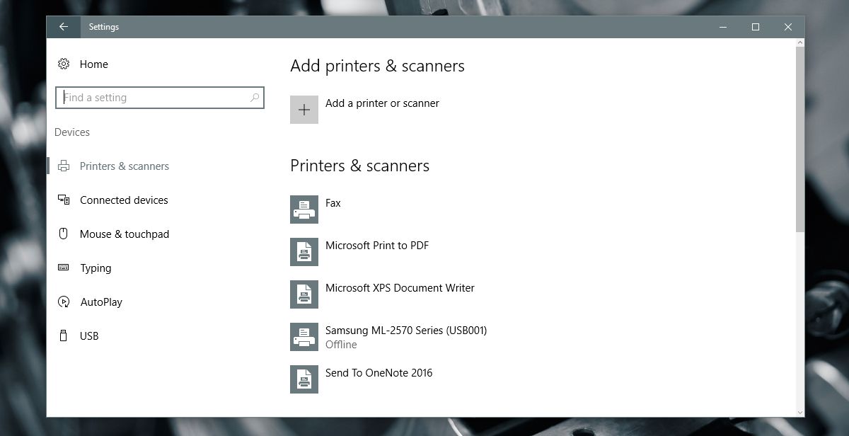 display printer queue windows 10